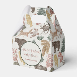 Vintage Woodland Animals Kinderdusche Geschenkschachtel