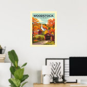 Vintage Woodstock Vermont Poster (Heimbüro)