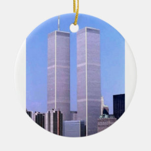 Vintage World Trade Center Zwillingstürme NYC Post Keramik Ornament