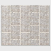 Vintage Wörterbuchseite für BUCH Geschenkpapier (Flach)