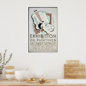 Vintage WPA Kunstausstellung c. 1930-1950 Poster (Küche)