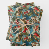 Vintage Wrapper Geschenkpapier Set (Beispiel)