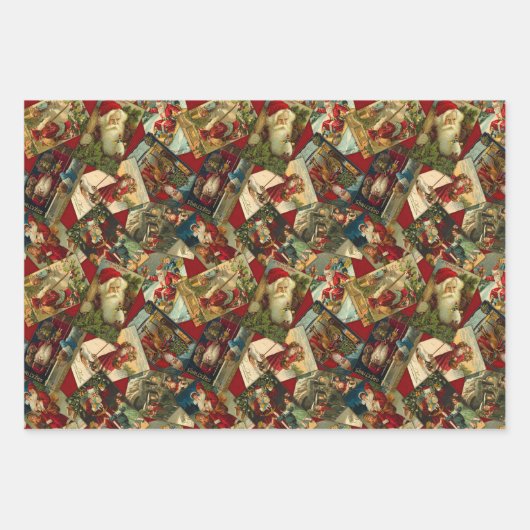 Vintage Wrapper Geschenkpapier Set (Vorderseite 3)