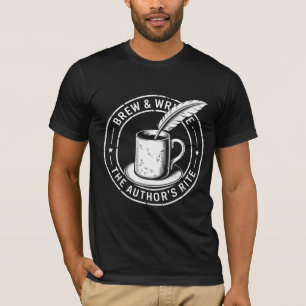 Vintage Writer Kaffee Der Ritus der Autoren Journa T-Shirt