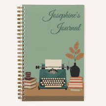 "Vintage Writer" Personalisiertes Tagebuch
