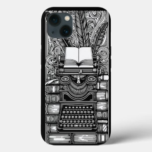 Vintage Writer's Theme 3 Ausmalen Case-Mate iPhone Hülle
