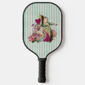 Vintage Wunderlandkönigin Pickleball Schläger (Rückseite)