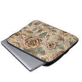 Vintage, wunderschöne Rosen mit Design Kunst Laptopschutzhülle (Vorne Knopf)