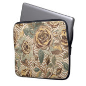 Vintage, wunderschöne Rosen mit Design Kunst Laptopschutzhülle (Vorderseite Links)