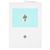 Vintage Wunsch-Hochzeits-Karte (Hinten)