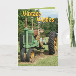 Vintage, Wünsche - jeden Anlass individuell anpass Karte