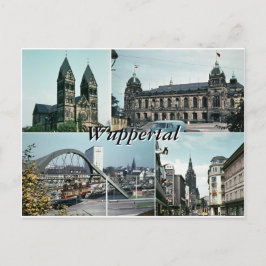 Vintage Wuppertalfoto-Collage Postkarte