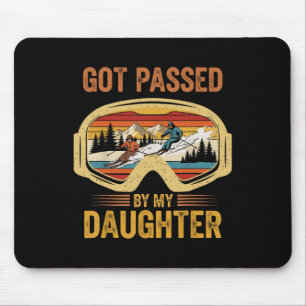 Vintage wurde von meiner Tochter gefahren Lustige Mousepad