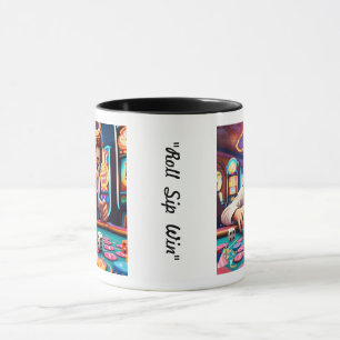 "Vintage Würfel-Design" Tasse