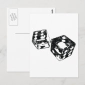 Vintage Würfel Postkarte (Vorne/Hinten)