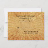 Vintage Würfel Vegas Hochzeit rsvp Karte (Rückseite)