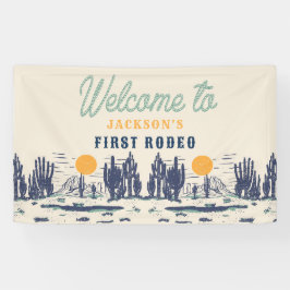 Vintage Wüste Western Wild West 1. Geburtstag Banner