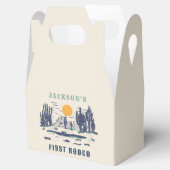 Vintage Wüste Western Wild West 1. Geburtstag Geschenkschachtel (Geöffnet)