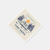 Vintage Wüste Western Wild West 1. Geburtstag Serviette (Ecke)