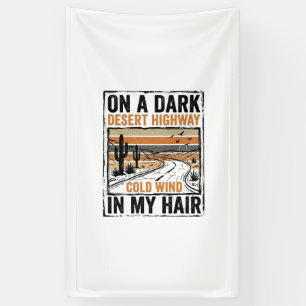 Vintage-Wüsten-Highway-Wind-Grafik-T-Shirt-Design Banner