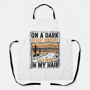 Vintage-Wüsten-Highway-Wind-Grafik-T-Shirt-Design Schürze
