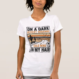 Vintage-Wüsten-Highway-Wind-Grafik-T-Shirt-Design T-Shirt