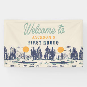 Vintage-Wüsten-Western-Wilder Westen 1. Geburtstag Banner