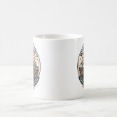 Vintage-Wüstenberg-Abenteuer-Abzeichen Kaffeetasse (Mittel)