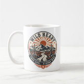 Vintage-Wüstenberg-Abenteuer-Abzeichen Kaffeetasse (Links)