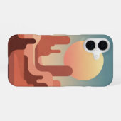 Vintage Wüstenfels iPhone 16 Hülle (Rückseite (Horizontal))