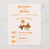 Vintage Wüstenhochzeit im Mittelalter (Vorderseite)