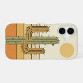 Vintage Wüstenkaktus iPhone 16 Hülle (Rückseite (Horizontal))