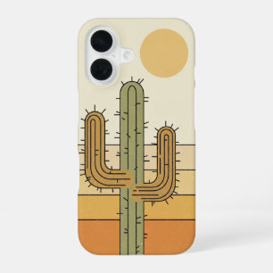 Vintage Wüstenkaktus iPhone 16 Hülle