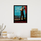 Vintage WW1 Flottenpatriotische Schiffbauer Poster (Küche)