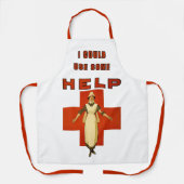 Vintage WW1-Schürze für Krankenpfleger Schürze (Vorderseite)