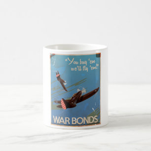 Vintage-WW2-Klassiker-Reiseposter Kaffeetasse
