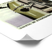 Vintage WW2-Propaganda Poster (Ecke)