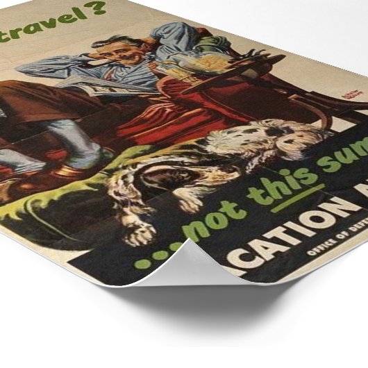 Vintage WW2-Propaganda Poster (Ecke)