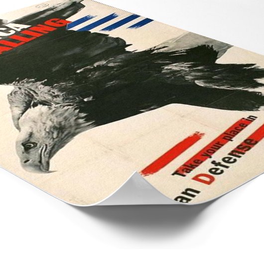 Vintage WW2-Propaganda Poster (Ecke)