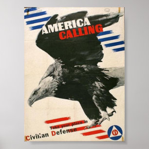 Vintage WW2-Propaganda Poster