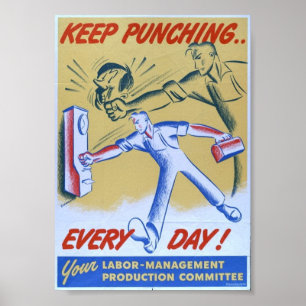 Vintage WW2-Propaganda Poster