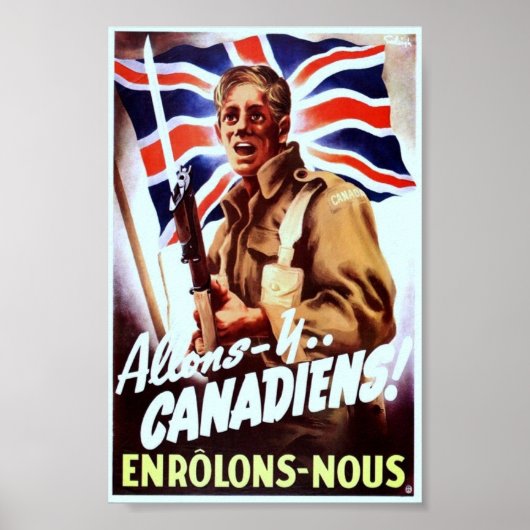 Vintage WW2-Propaganda Poster (Vorne)