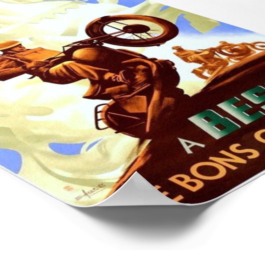 Vintage WW2-Propaganda Poster (Ecke)