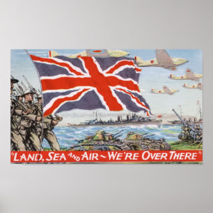 Vintage WW2-Propaganda Poster