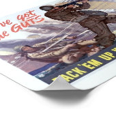 Vintage WW2-Propaganda Poster (Ecke)