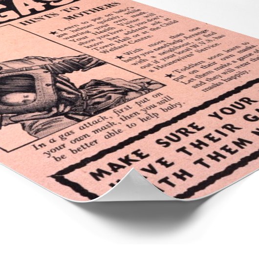 Vintage WW2-Propaganda Poster (Ecke)