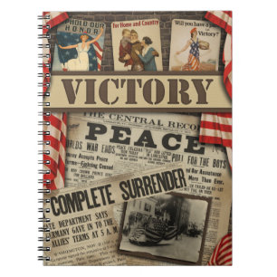 Vintage-WWII-Sieges-Notizbuch Notizblock