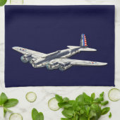 Vintage WWII US Flugzeuge Küchentuch (Gefaltet)