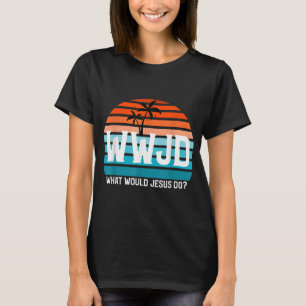 Vintage WWJD, was Jesus tun würde, Christlichen Gl T-Shirt