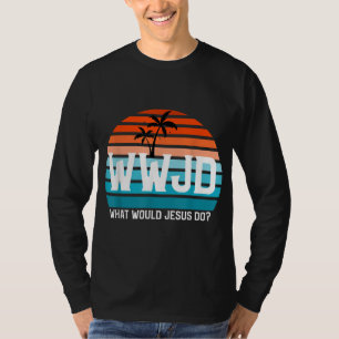 Vintage WWJD, was Jesus tun würde, Christlichen Gl T-Shirt
